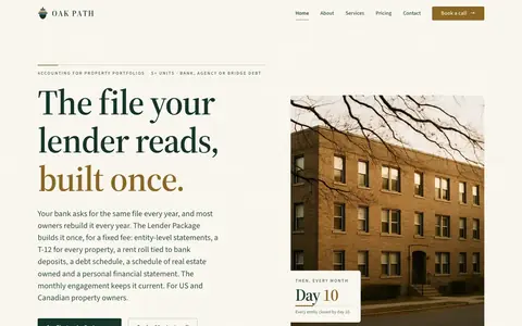 Oak Path homepage